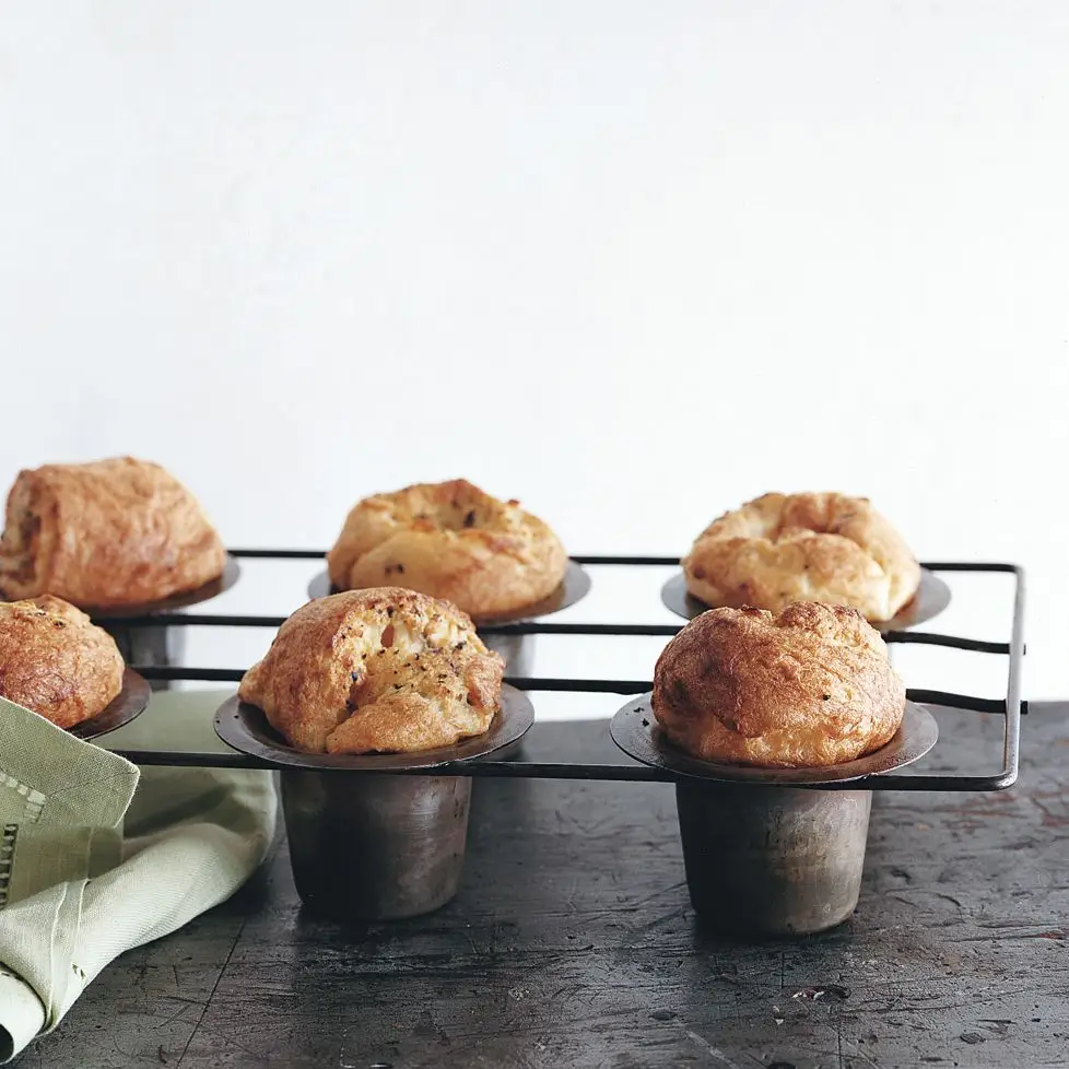 Popovers de limão-pepper