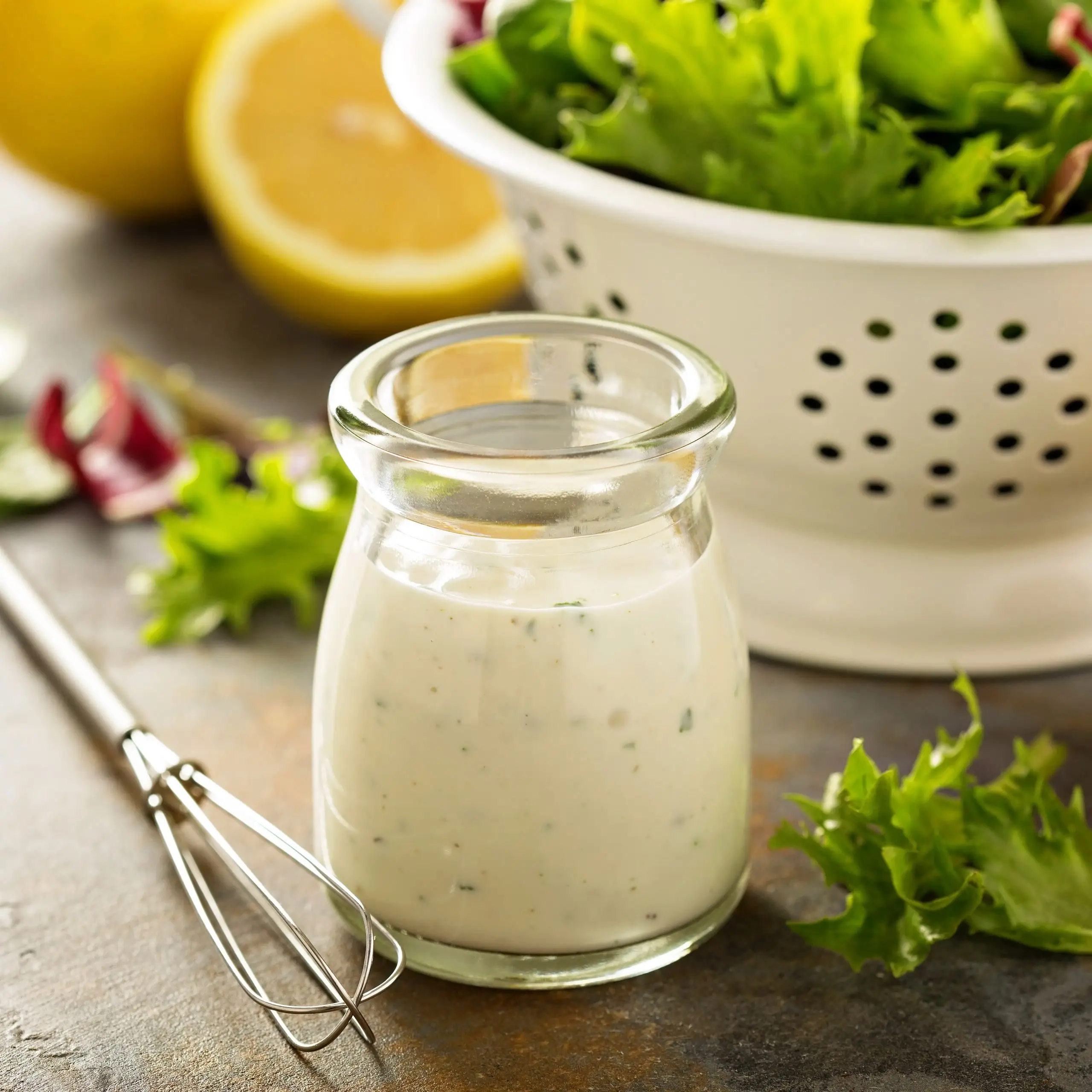 Vinagrete cremoso para saladas