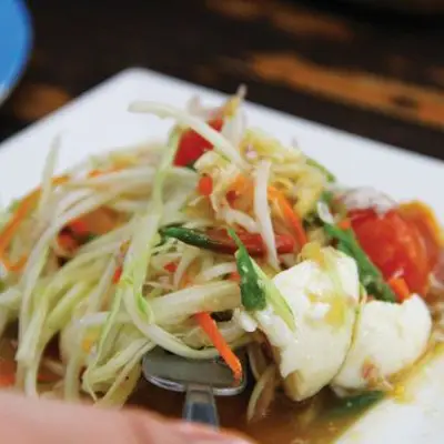 Minha salada de mamão verde