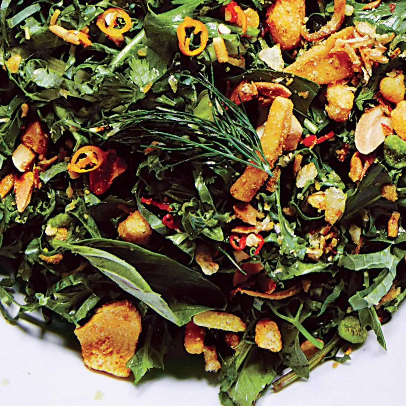 Salada de tigre de couve e aipo