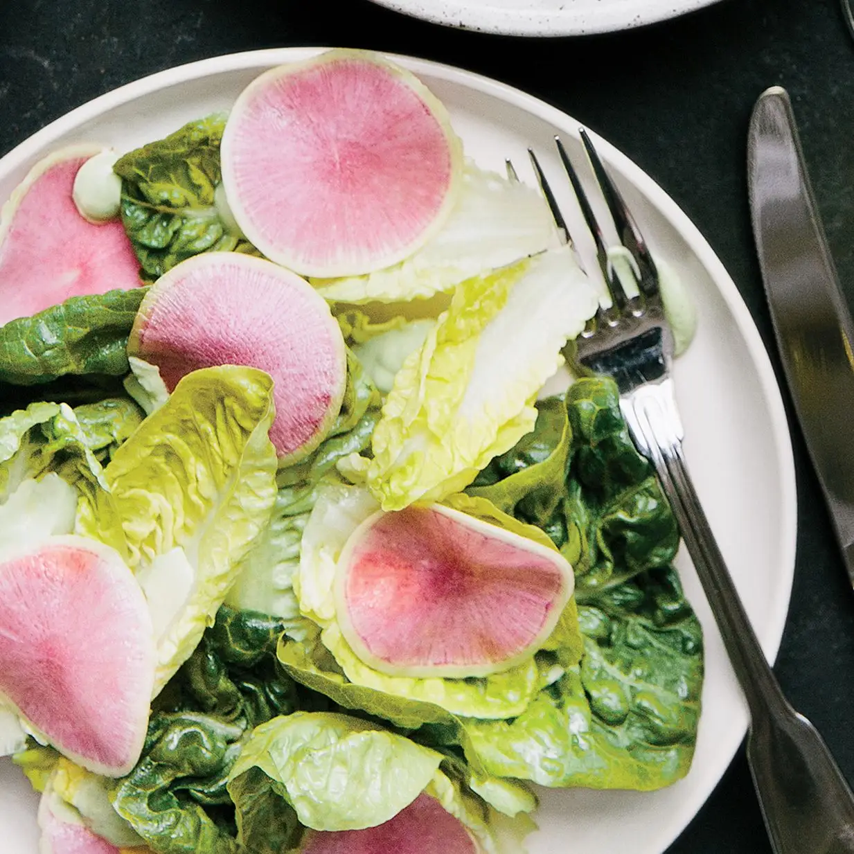 Little Gem Alface com a deusa verde vestido