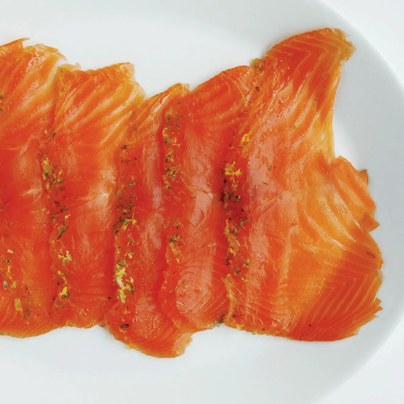 Salmão curado por citros