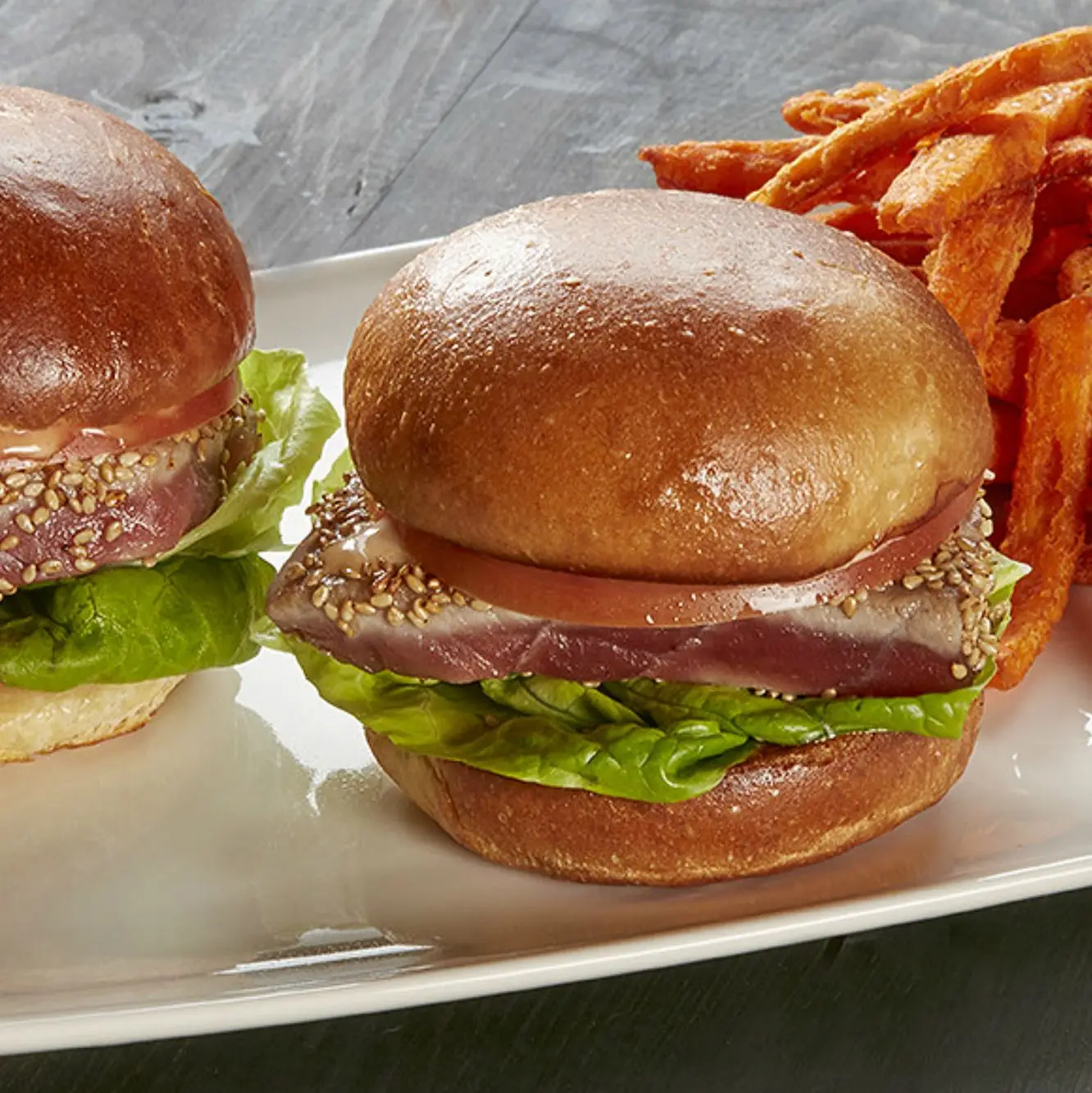 Sliders de atum de Albacore