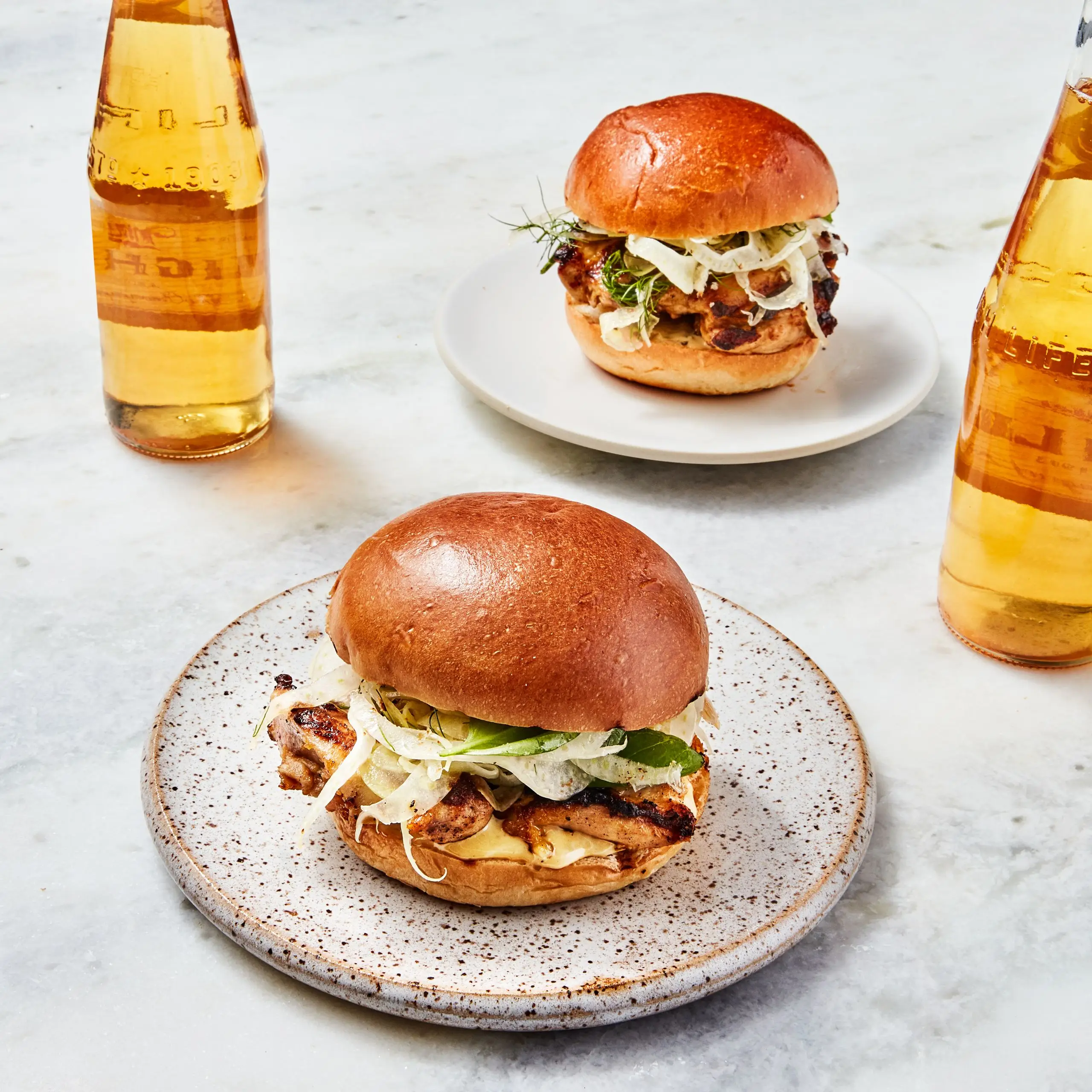 Caesar Chicken Sandwich am Grill