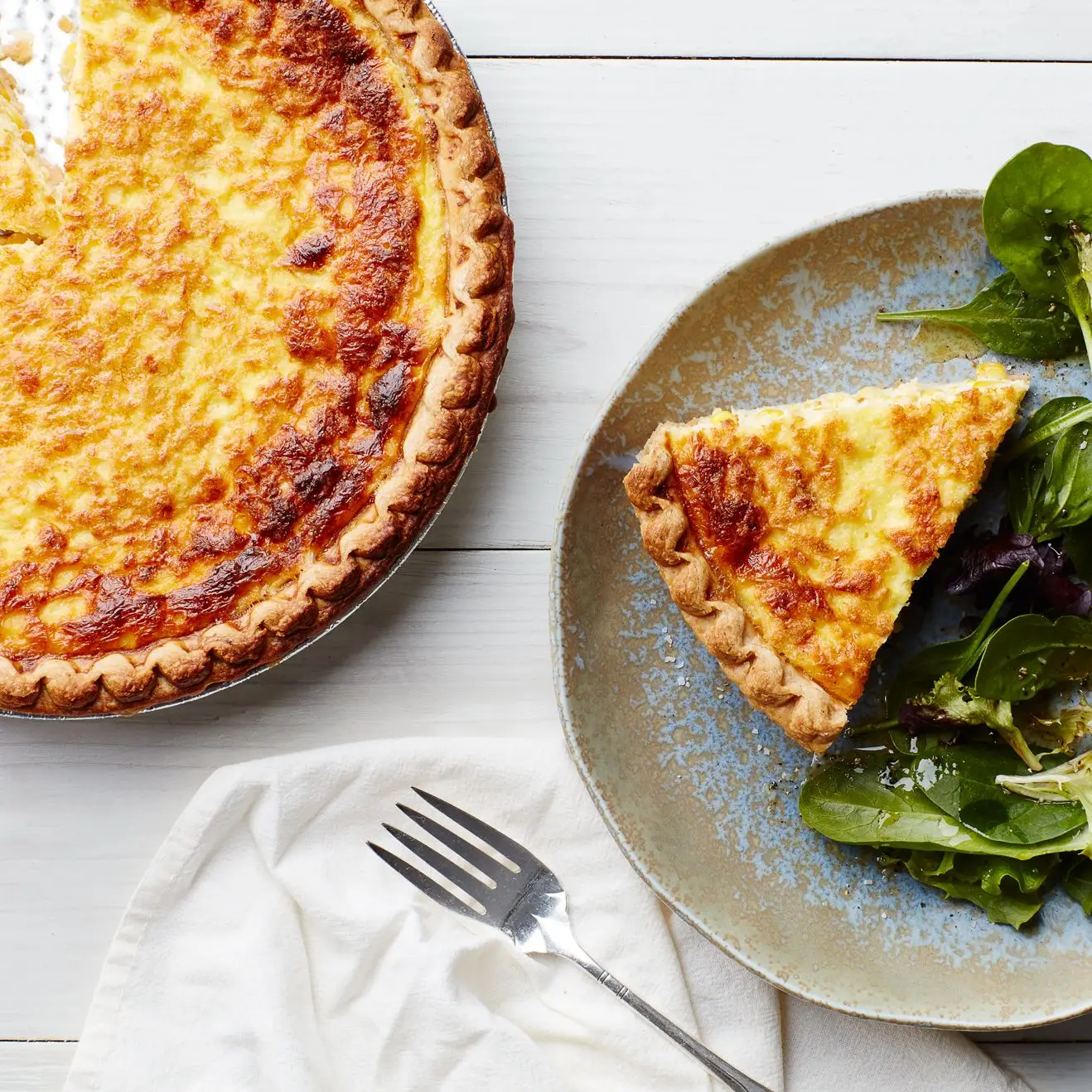 Quiche di mais fresca