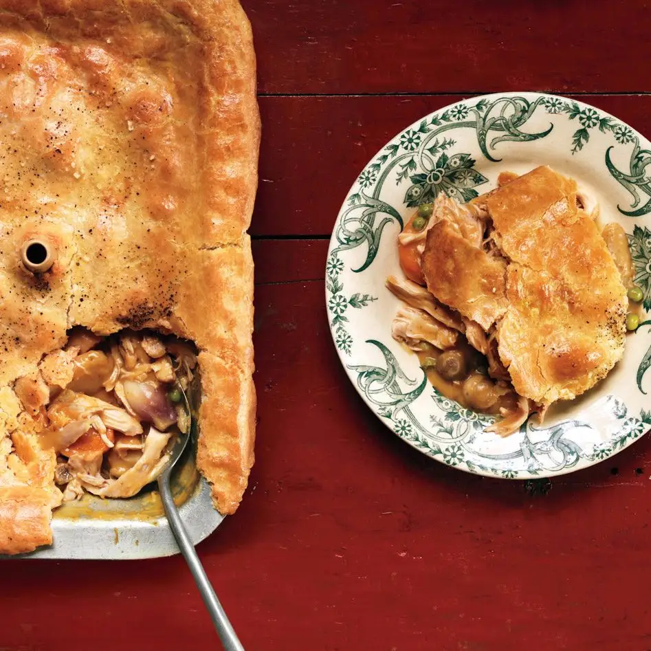 Torta de panela de frango