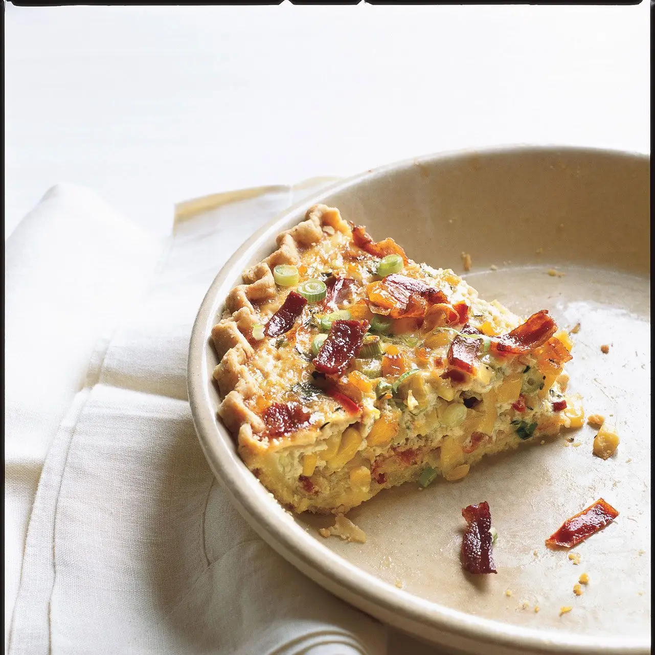 Torta de milho e bacon