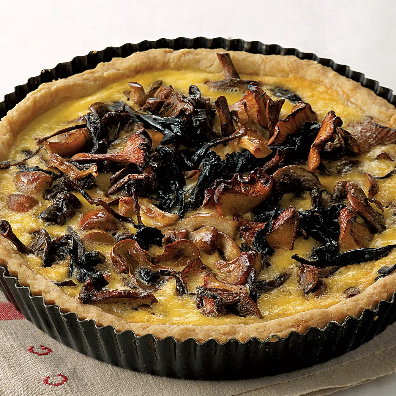 Tarta de cogumelo selvagem