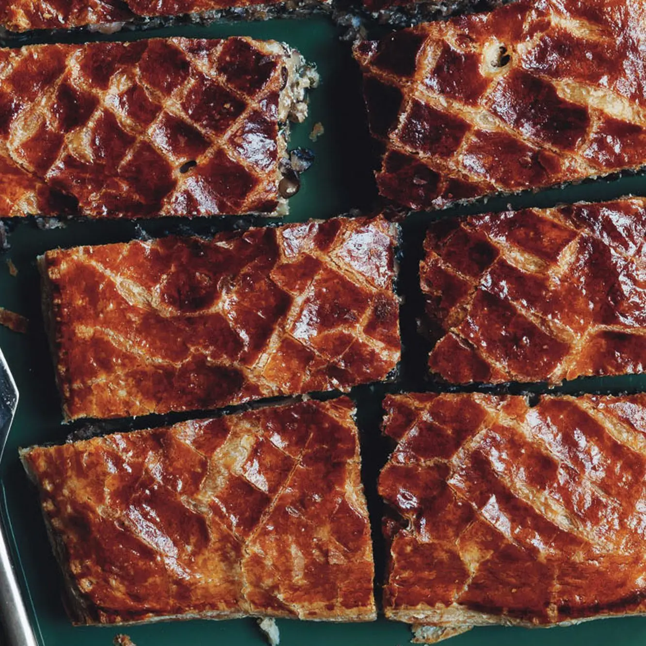 Cogumelo e torta de farro
