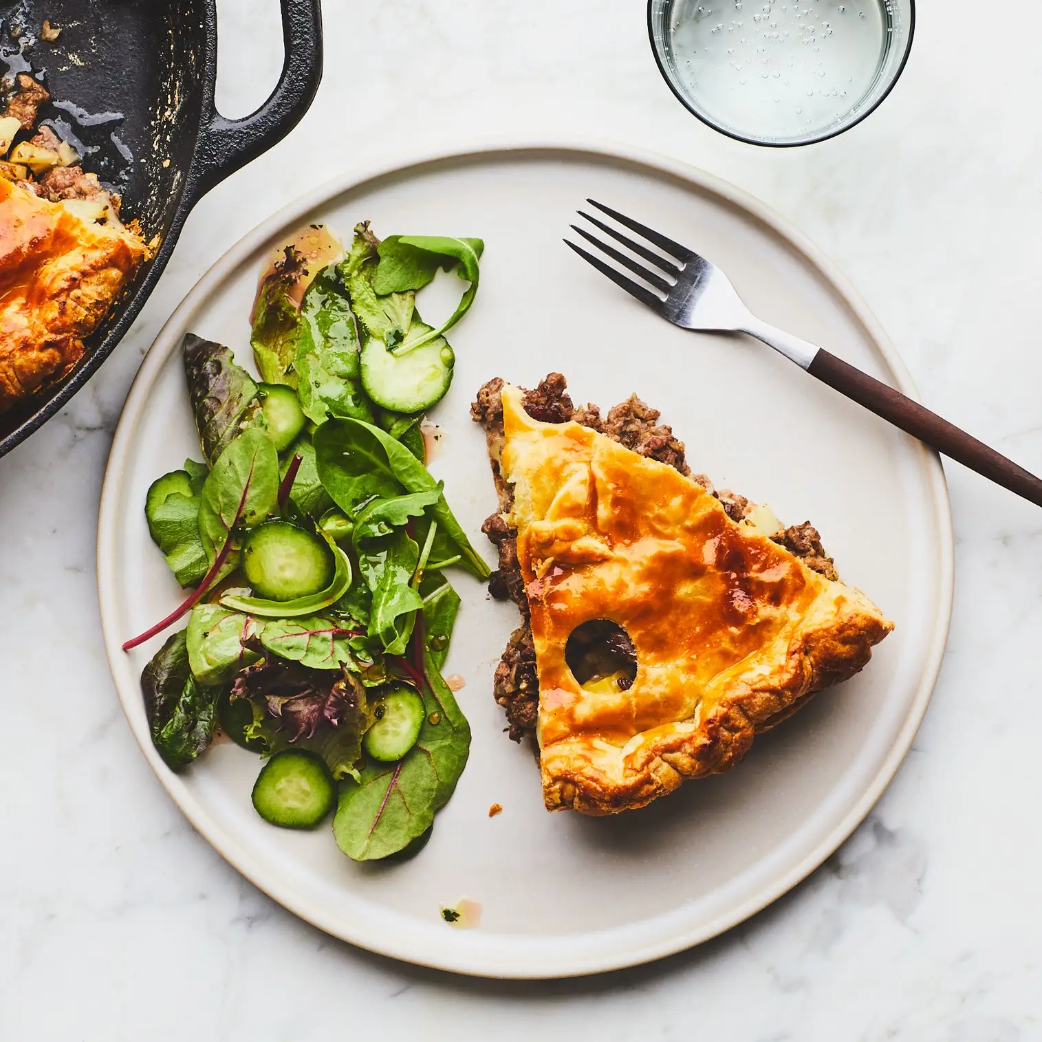 Torta de carne de véspera de ano novo