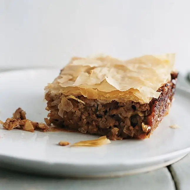 Torta de berinjela e phyllo