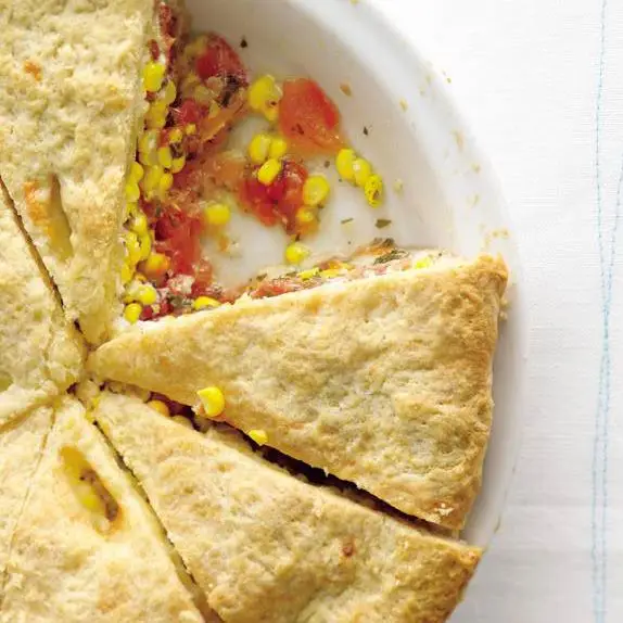 Torta de tomate e milho