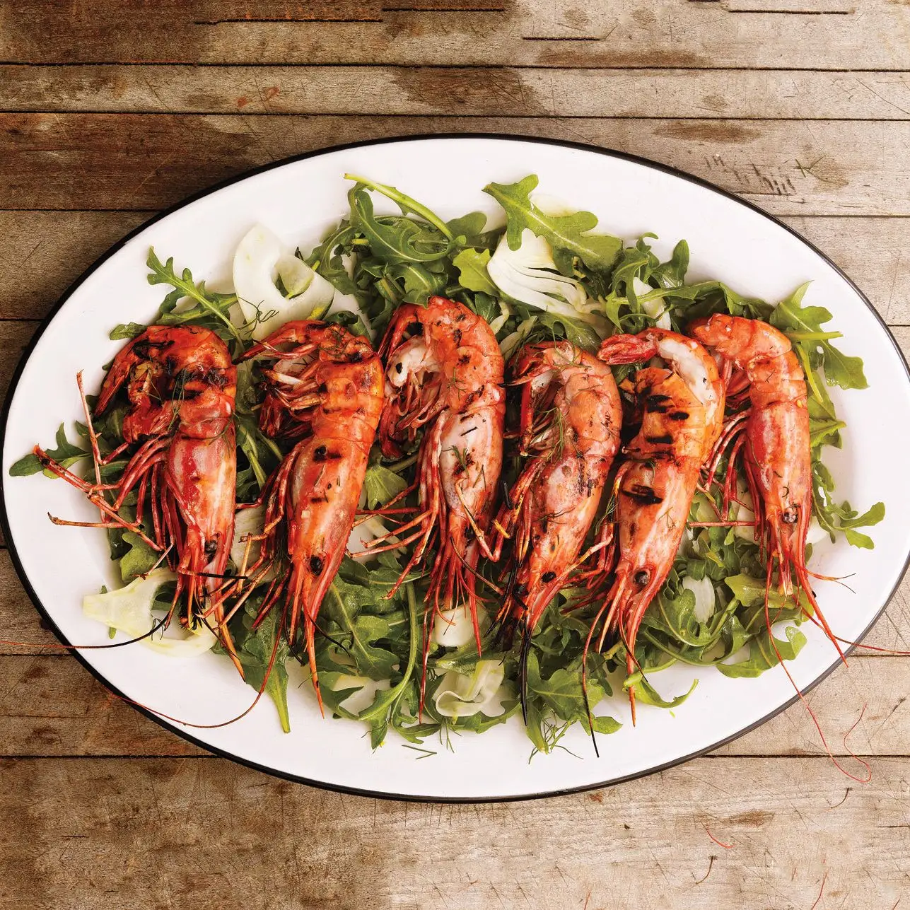 Camarão de ponto grelhado