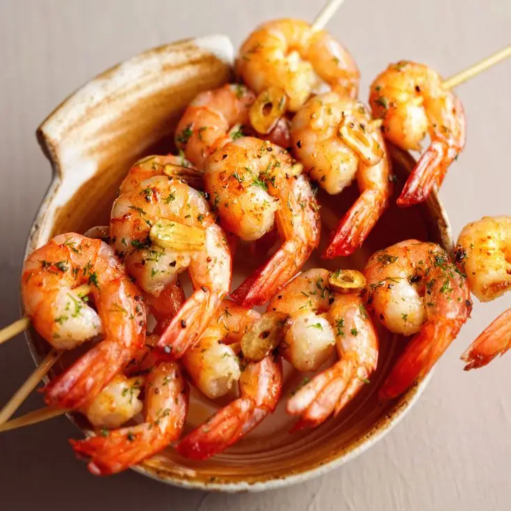 Camarão picante assado