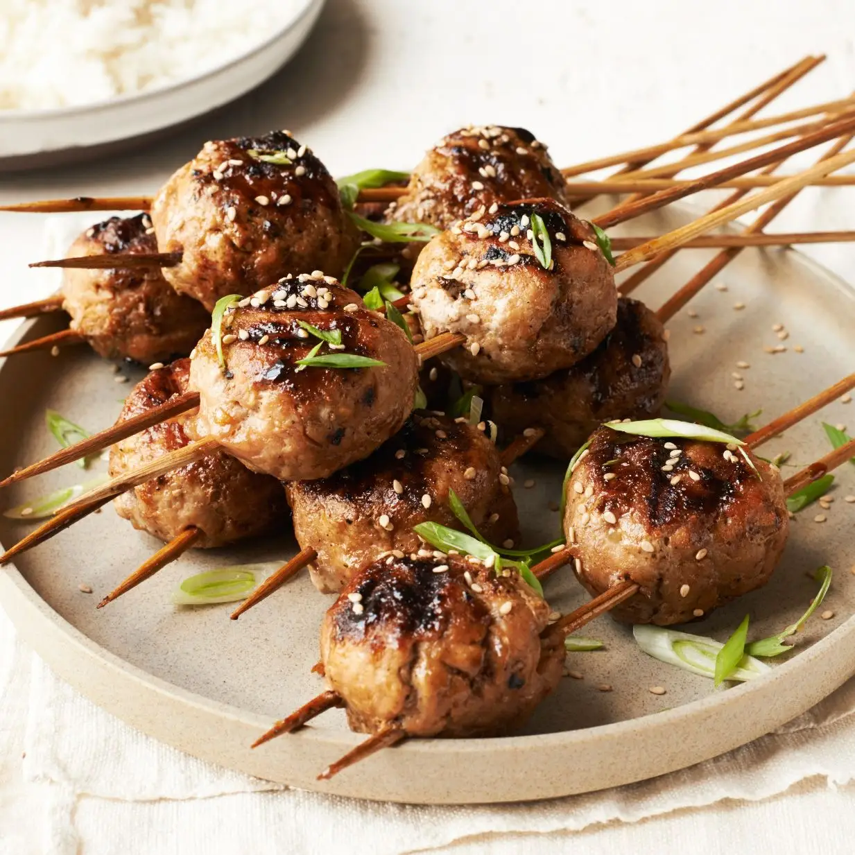 Ufer japanischer Hühnerfleisch Gnocchi in Szaszły