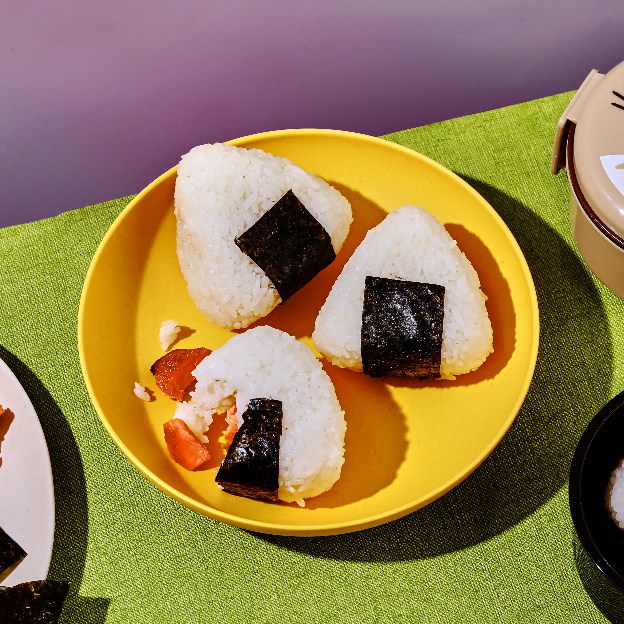 Salmon teriyaki onigiri