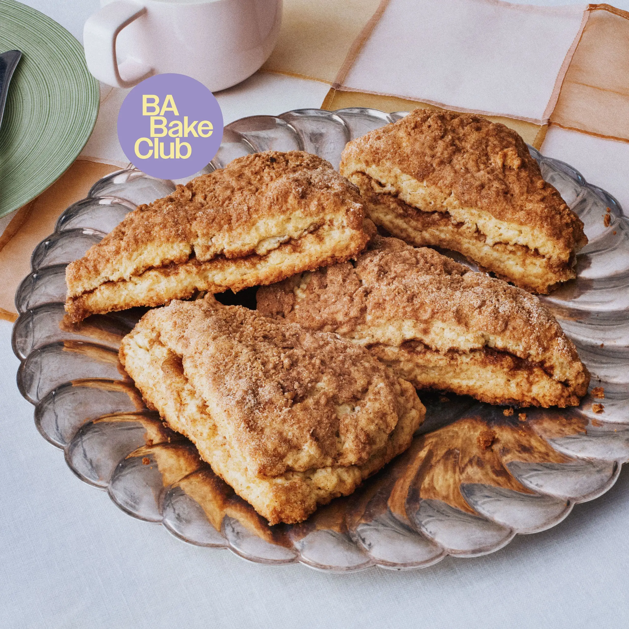 Scones de bolo de café