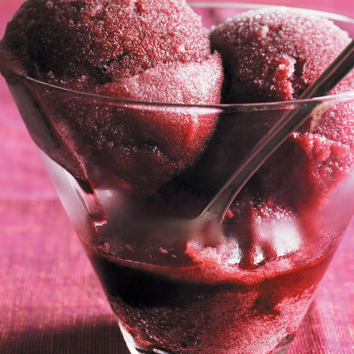 Sorvete de vinho tinto de vinho