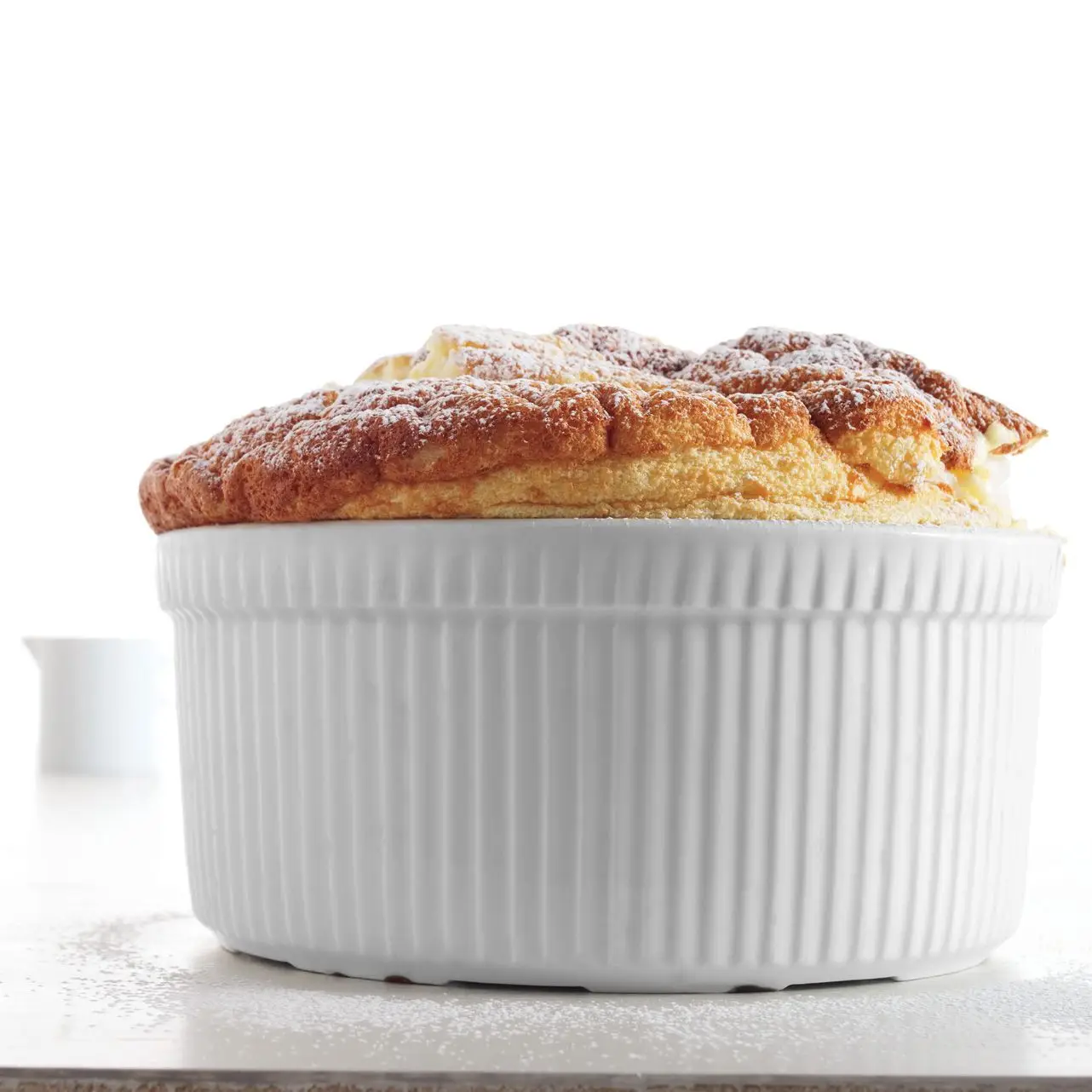 Soufflé de Tangerina com Citrus Coulis