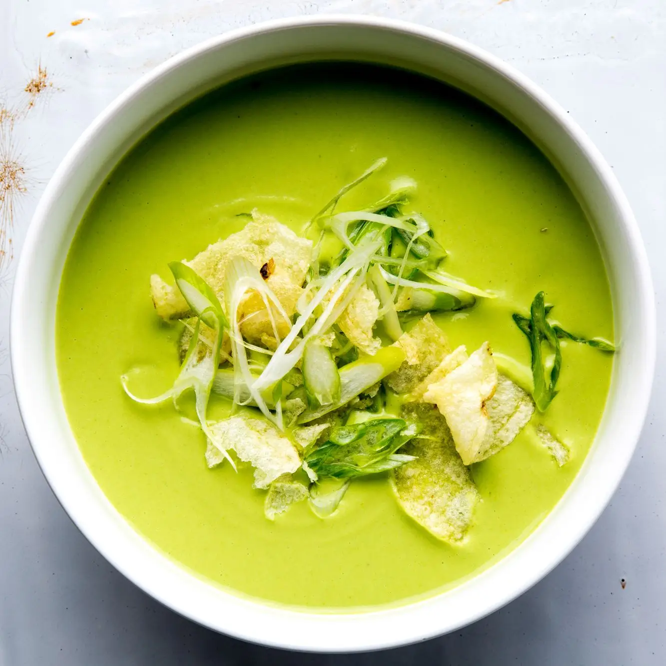 Creme de sopa de ervilha de caju