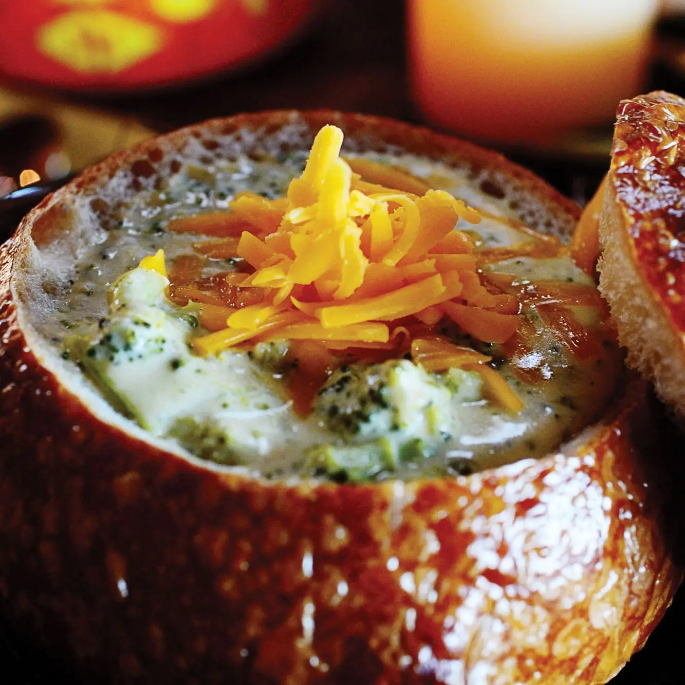 Sopa de brócolis queijo