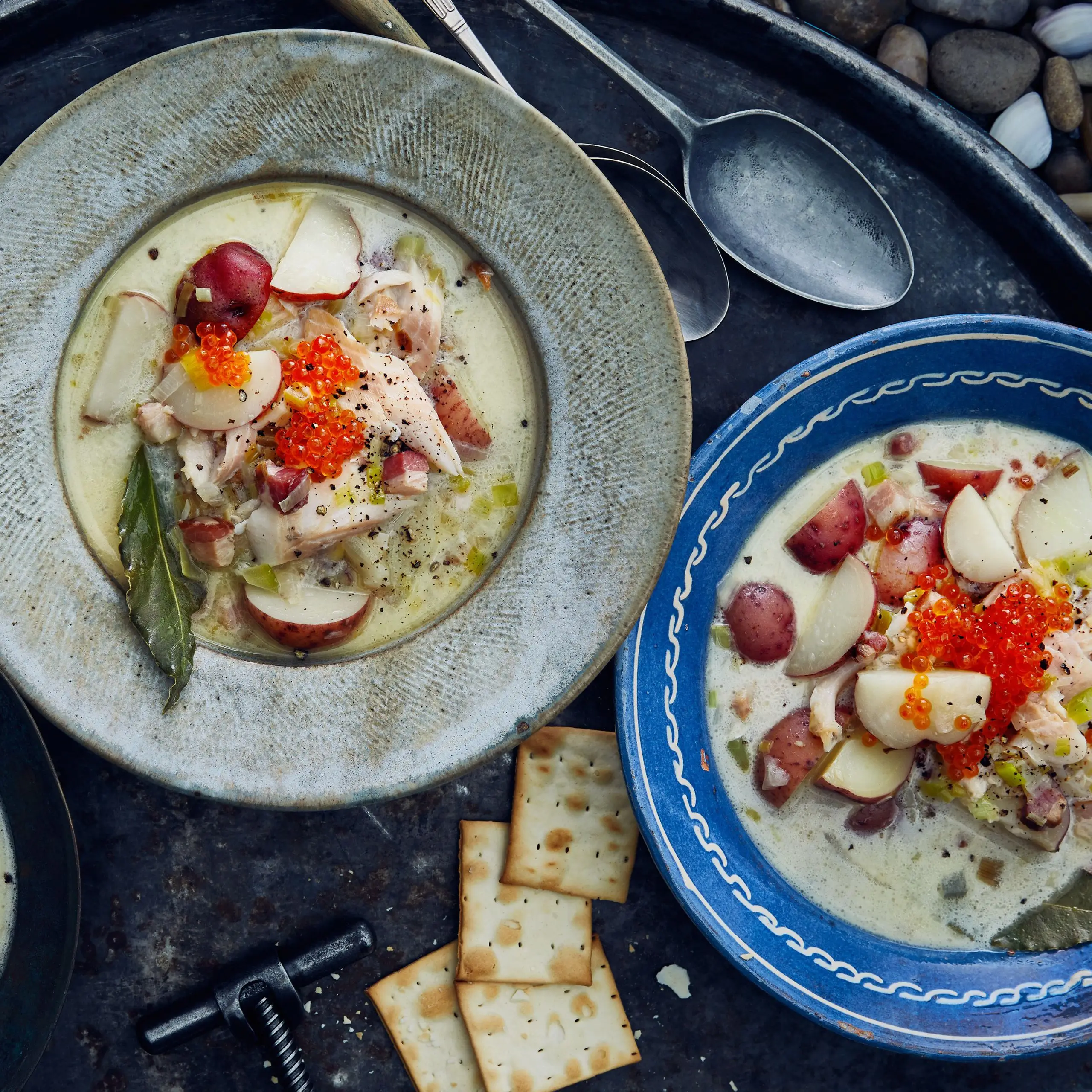 Casaco de peixes defumado