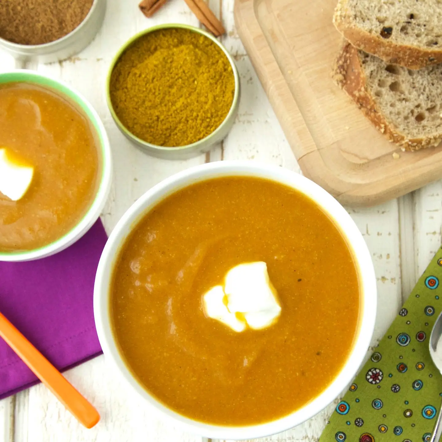 Sopa de couve -flor temperada