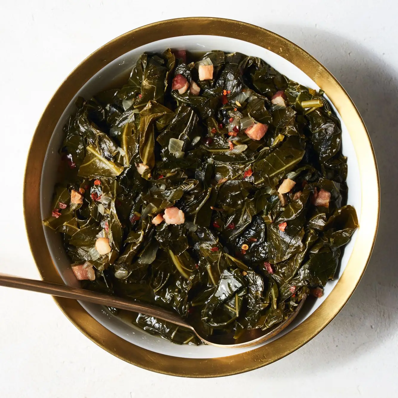 Couve doce e picante verdes