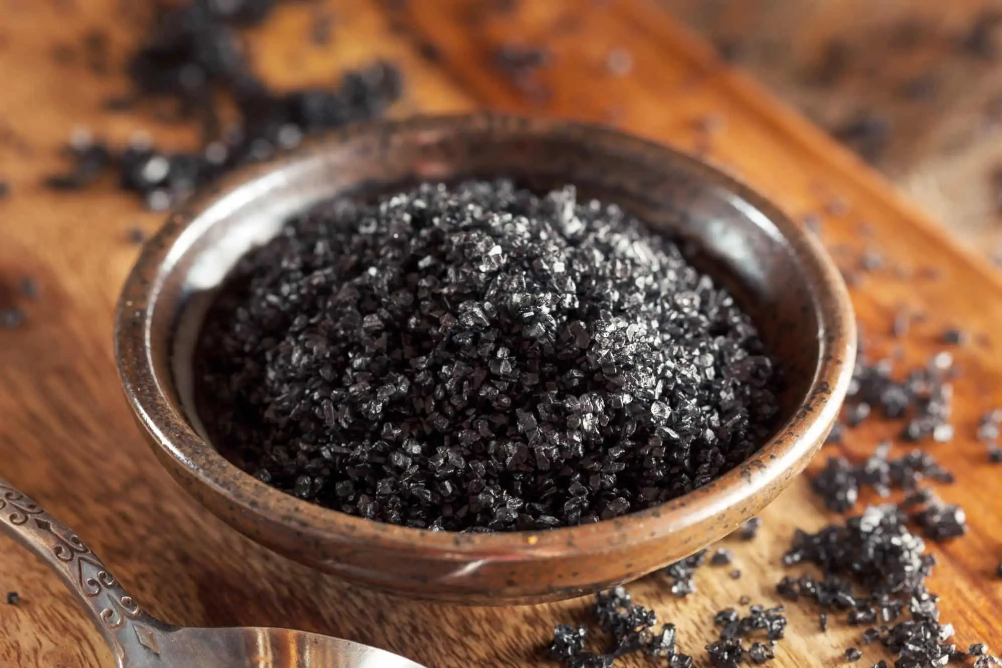 Sete saborosas usam sal de lava preto