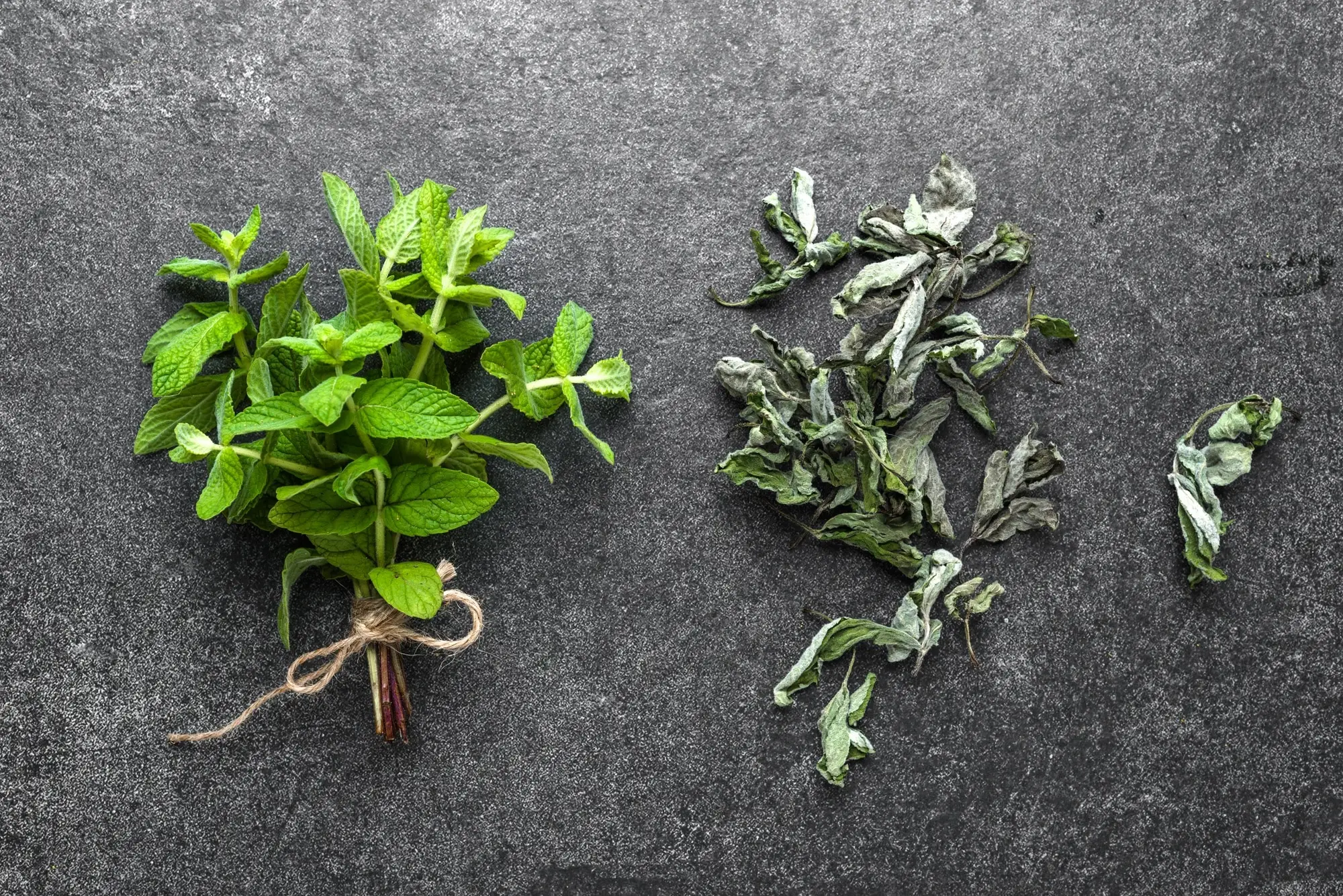 Como secar hortelã para o melhor sabor