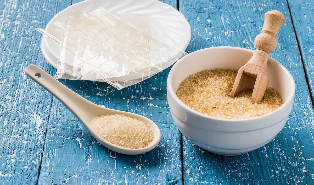 Gelatina em pó: um agente de gelificação à base de carne