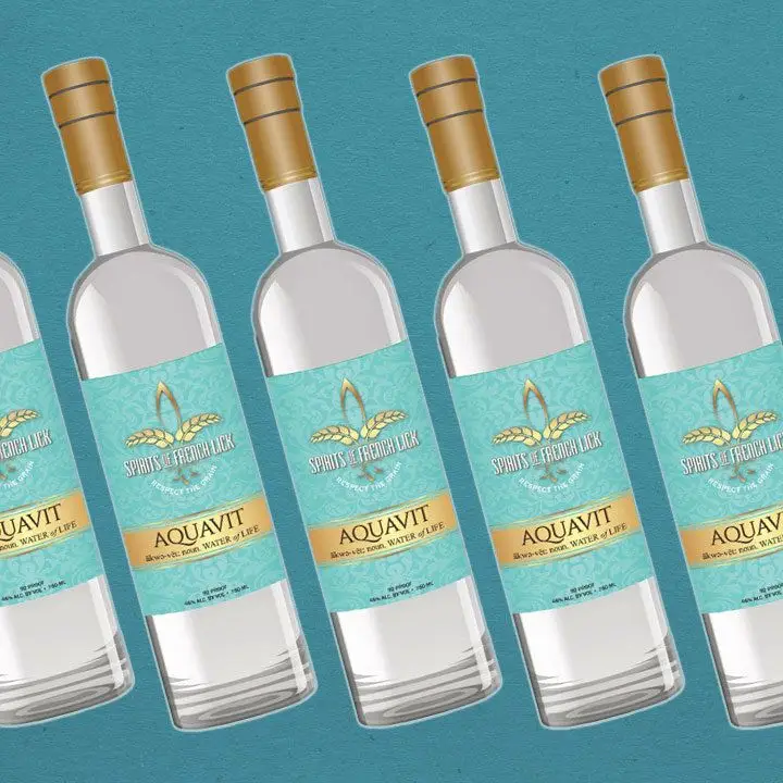Spirits of French Lick Aquavit bottles