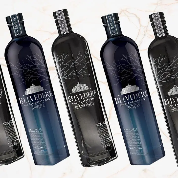 Belvedere Vodka Single Estate Rye bottles