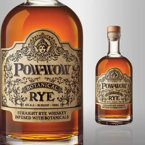 Pow-Wow Botanical Rye bottle