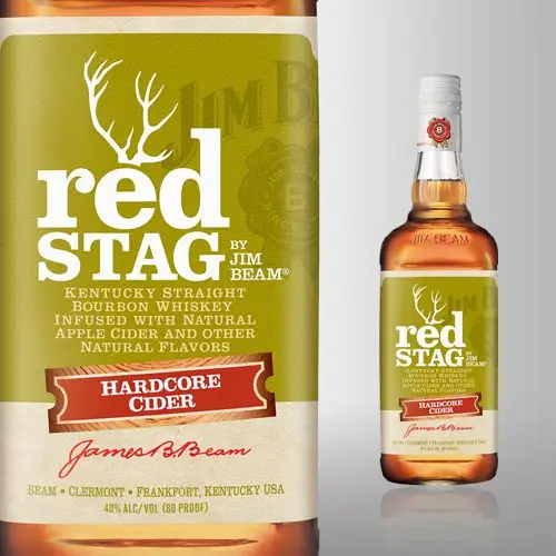 Red Stag Hardcore Cider bottle