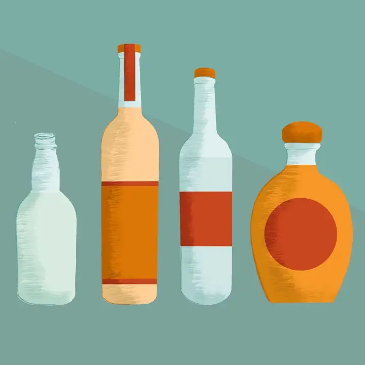 Different types of agave spirits