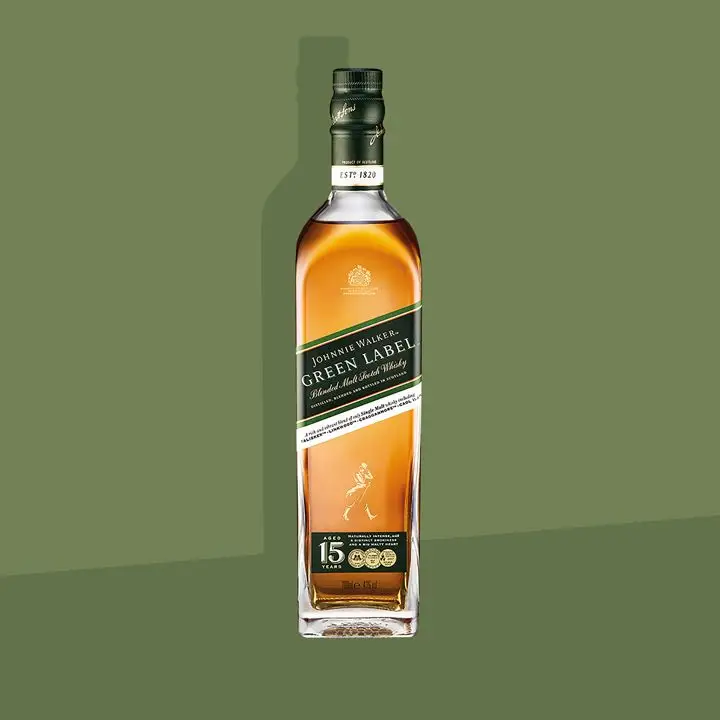 Johnnie Walker 15 anos Label Green Blended Malt Scotch Review