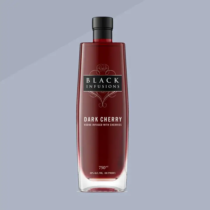 Black Infusions Dark Cherry vodka bottle