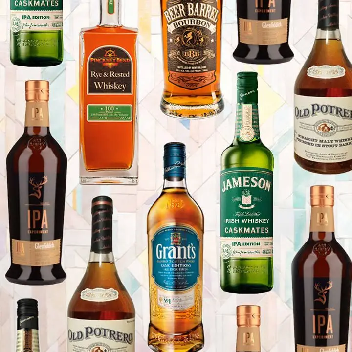 Whiskey bottles