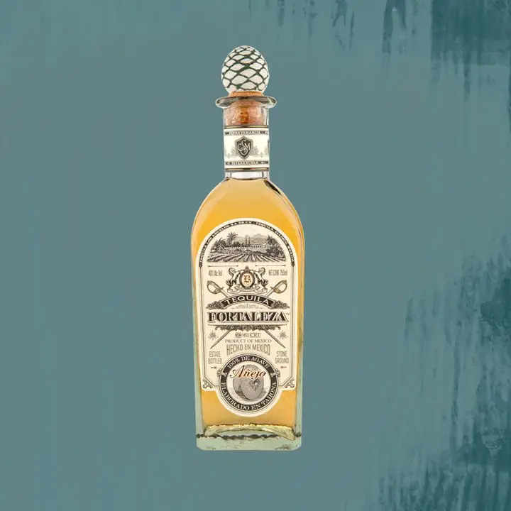 Fortaleza Anejo tequila bottle