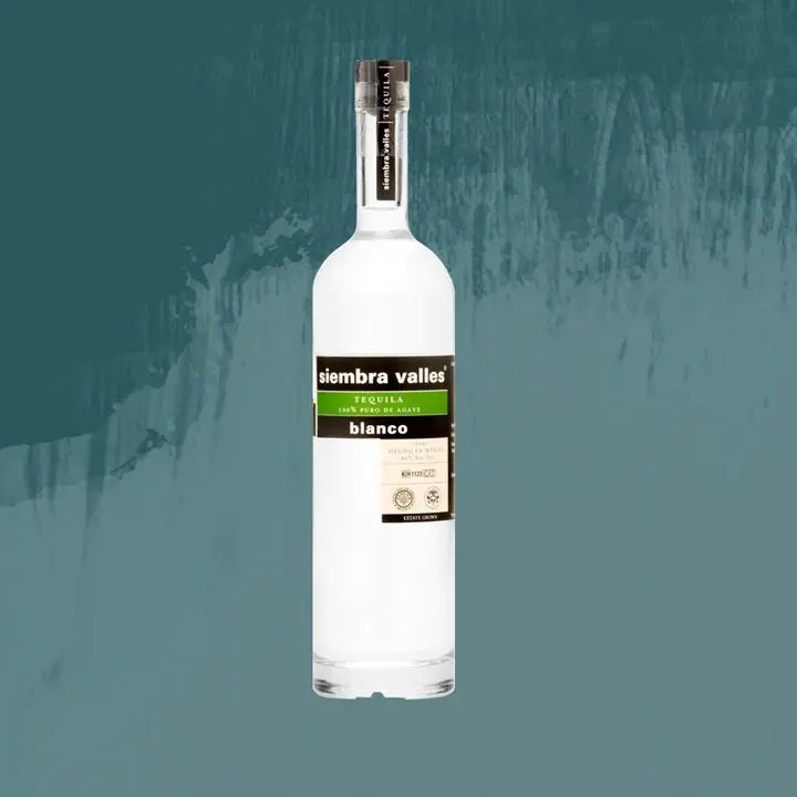 Siembra Valles blanco tequila bottle