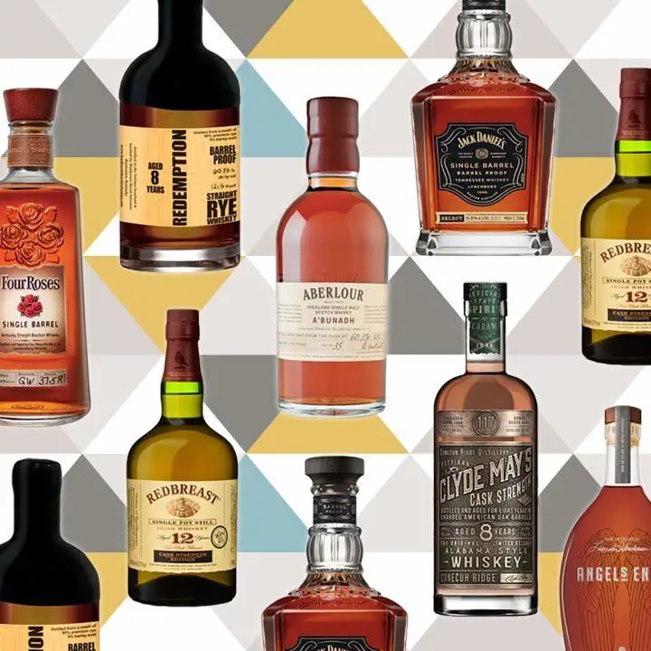 7 cask strength whiskeys