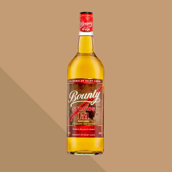 Bounty Strong 151 rum bottle