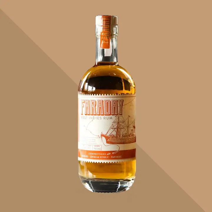 Faraday rum bottle