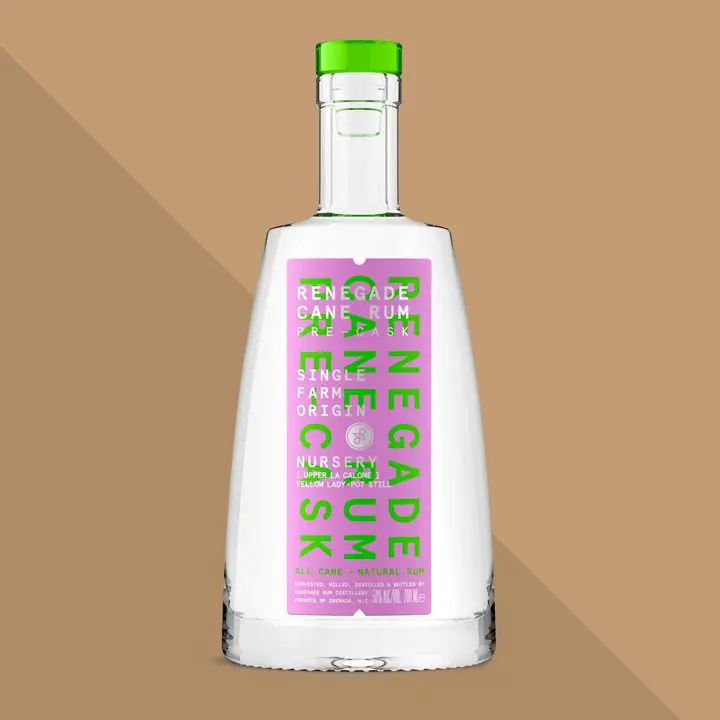 Renegade Pre-Cask Collection Single Farm Origin: Nursery rum bottle