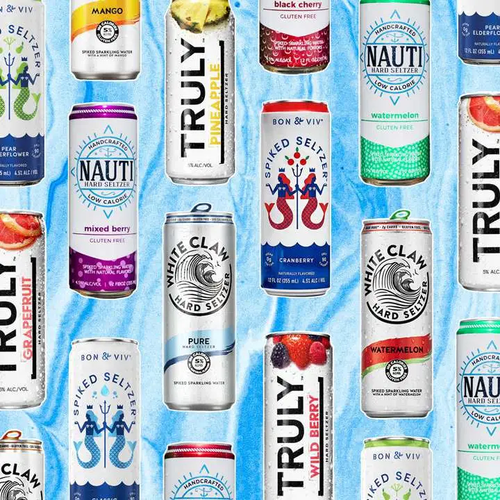 Boozy seltzer cans