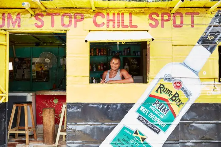 Worthy Park bar in Jamaica