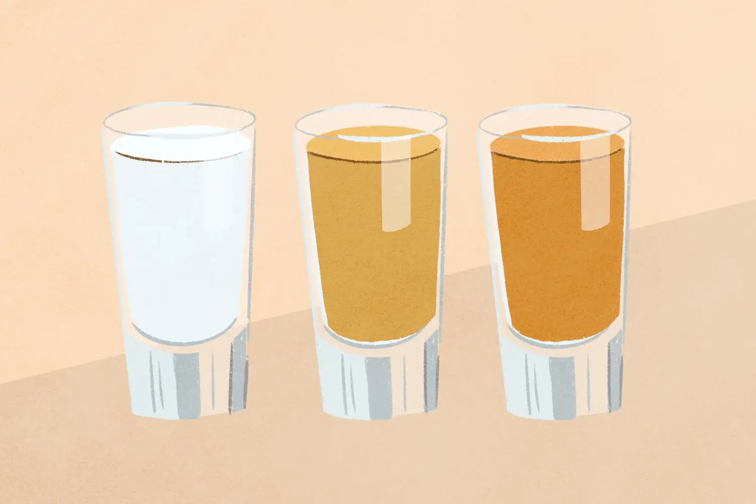 illustration of tequila in shot glasses