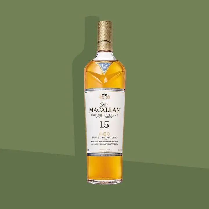 Macallan 15 anos de revisão escocês de barril triplo