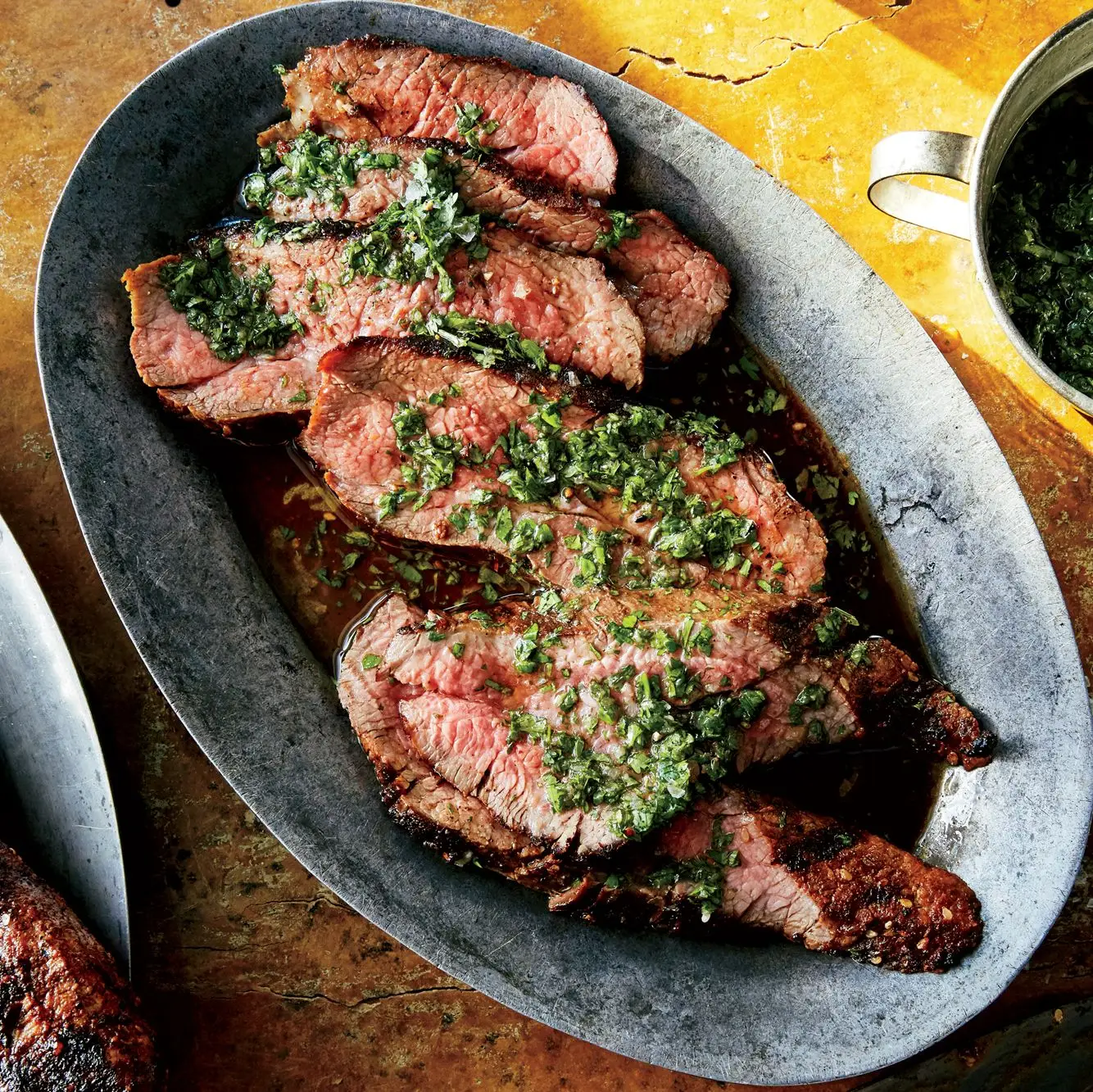 Tri-ponta com chimichurri